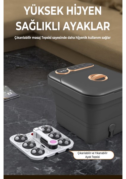 Motorlu Isıtıcılı Uzaktan Kumandalı Katlanır Ayak Masaj ve Bakım Makinesi fırsatları