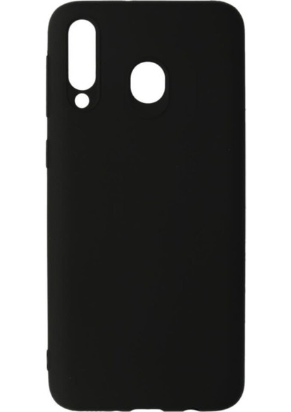 Samsung Galaxy M30 Premium Silikon Kılıf Siyah