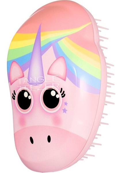 Unicorn Mini Pembe Çocuk Saç Fırçası Düğümsüz Statik Önleyici Tüm Saç Tipleri İçin indirimleri