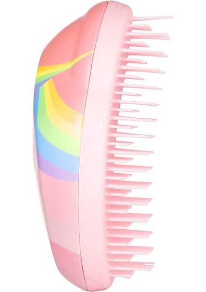 Unicorn Mini Pembe Çocuk Saç Fırçası Düğümsüz Statik Önleyici Tüm Saç Tipleri İçin