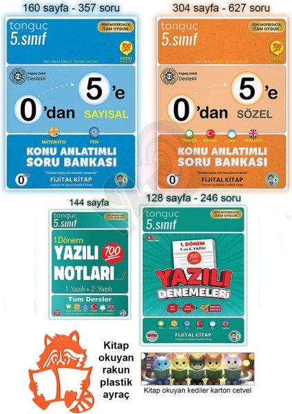 5. Sınıf 0'dan 5'e Konu Anlatımlı Soru Bankası Set 1. Dönem Yazılı Notları