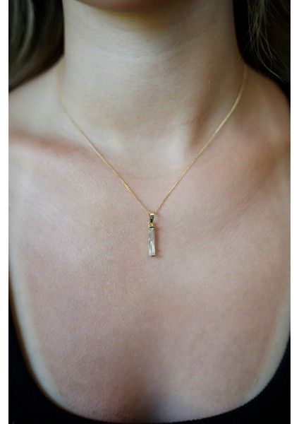 14 K Altın Kaplama Kuyumcu Işçiliği Şık Kolye