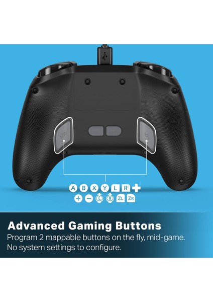 Advantage Wired Controller For Nintendo Switch 2 - Mario Time, Officially Licensed, Hall Effects, Mappable Buttons, Pro Controller, C Button, On-Board Audio Controls