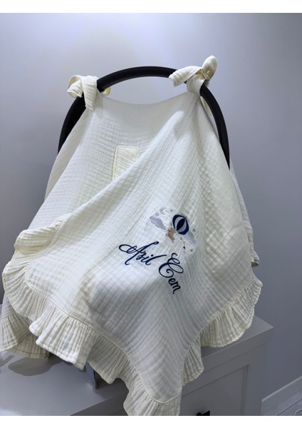 Kişiye Özel Isim ve Desen Işlemeli Puset Örtüsü