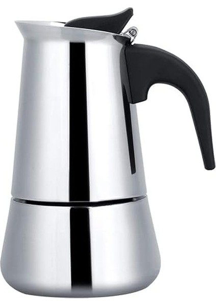 9127 Stilo Renkli Büyük Moka Pot, Şık ve Fonksiyonel Kahve Makinesi