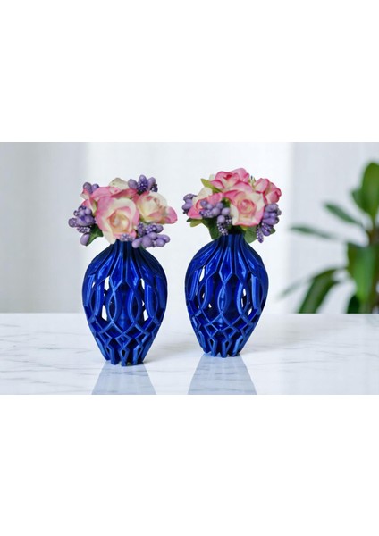 Ikili Dekoratif Hediyelik Çiçekli Mini Vazo fiyatları