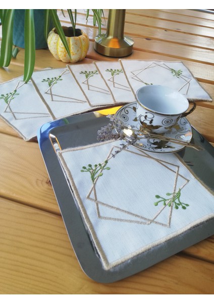 Bohem Desenli Kahve Sunum Peçetesi – Doğal ve Minimal fiyatları