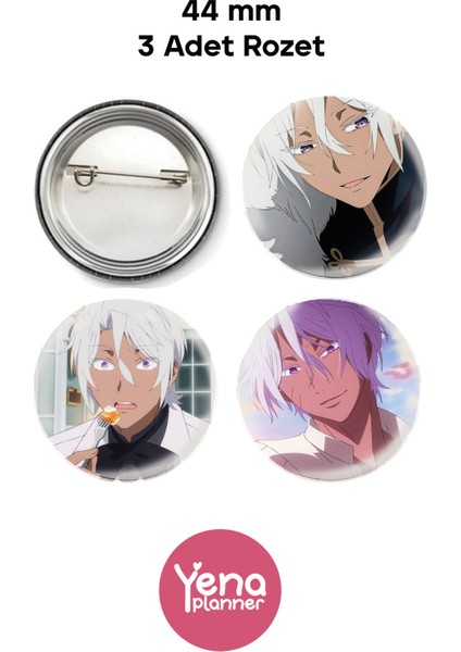 Vanitas No Carte Çanta Süsü / Rozet Seti / Açacak Anahtarlık