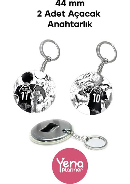 Blue Lock Çanta Süsü / Rozet Seti / Açacak Anahtarlık