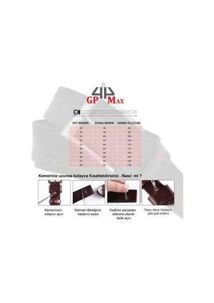 Büyük Beden Erkek 100% Hakiki Deri Kot Kemer