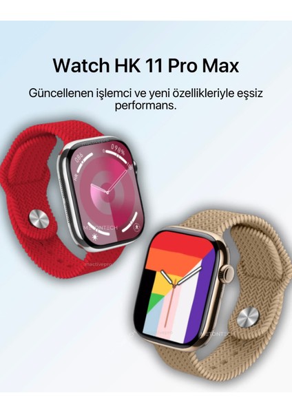 Akıllı Saat Amoled 120Hz 2.02'' – Sesli Görüşme & Sağlık Takibi – HK11 Pro Max – Tüm Telefonlarla Uyumlu