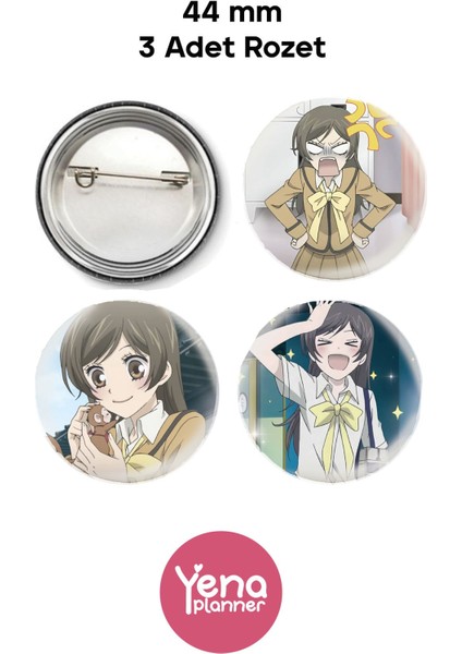 Kamisama Kiss Çanta Süsü / Rozet Seti / Açacak Anahtarlık