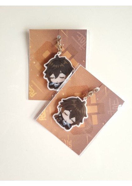 Genshin Impact Zhongli Çanta Süsü/anahtarlık (1 Adet)