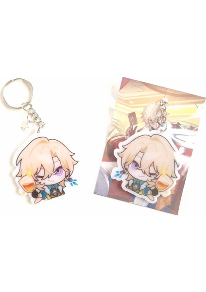 Honkai Star Rail Aventurine Çanta Süsü/anahtarlık (1 Adet)