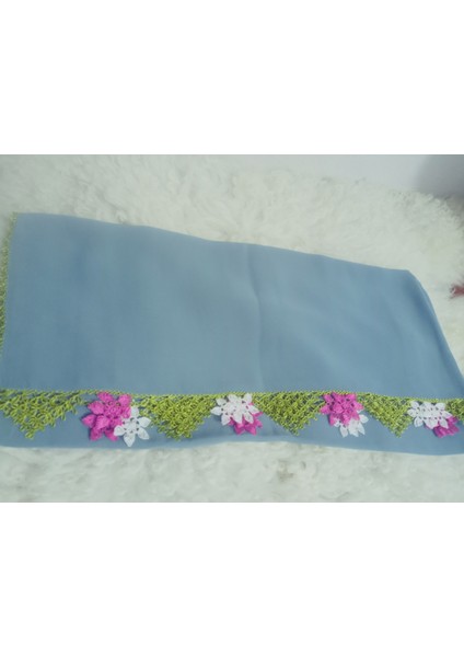 El Emeği Iğne Oyalı Namaz Örtüsü Çeyizlik Mevlit Başörtüsü Krep Kumaş 145X75 cm fiyatları