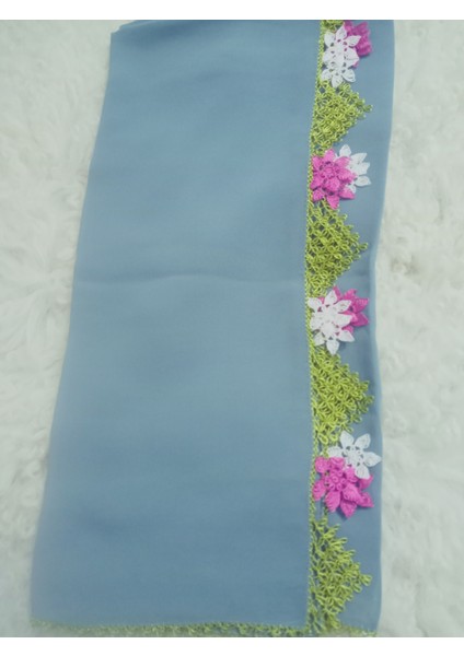 El Emeği Iğne Oyalı Namaz Örtüsü Çeyizlik Mevlit Başörtüsü Krep Kumaş 145X75 cm modelleri