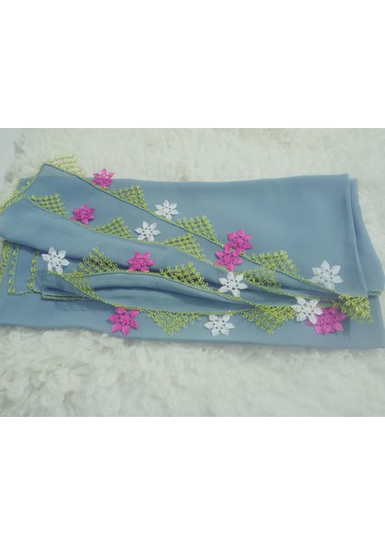 El Emeği Iğne Oyalı Namaz Örtüsü Çeyizlik Mevlit Başörtüsü Krep Kumaş 145X75 cm indirimleri