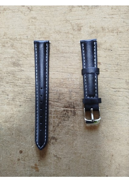 Deri Kordon Saat Kayışı Siyah 16 mm DKS16 fiyatları