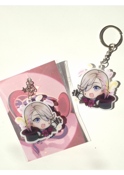 Genshin Impact Lyney Çanta Süsü/anahtarlık (1 Adet)