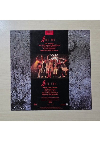 Bon Jovi - Slippery When Wet - 1986 - Dönem Baskı Plak - Longplay - Lp fiyatları