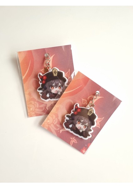 Genshin Impact Hutao Çanta Süsü/anahtarlık (1 Adet)