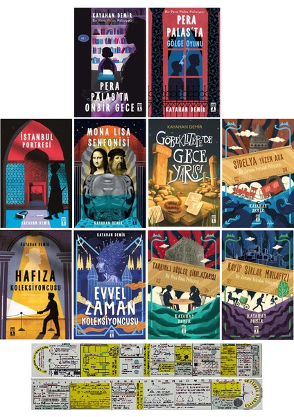 Kayahan Demir 10 Kitap Set Gençler Için Polisiye + Mat. Öğreten Cetvel