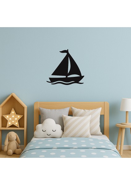 Metal Duvar Süsü Yelken Doğa Deniz - Shadowline Serisi