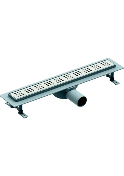 Lüks 60 cm Lineer Duş Kanalı – Yandan Çıkışlı, Paslanmaz Çelik Izgara, Koku Önleyici Sistemli Yer Süzgeci, Duş Izgarası