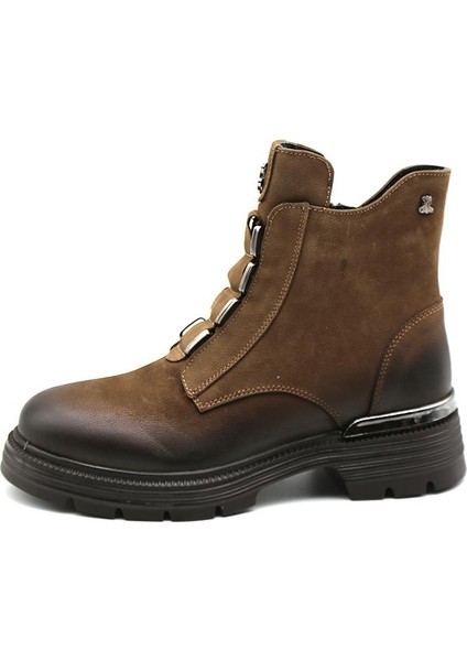 Kadın Hakiki Deri Bot 2353524K - Vizon - 36