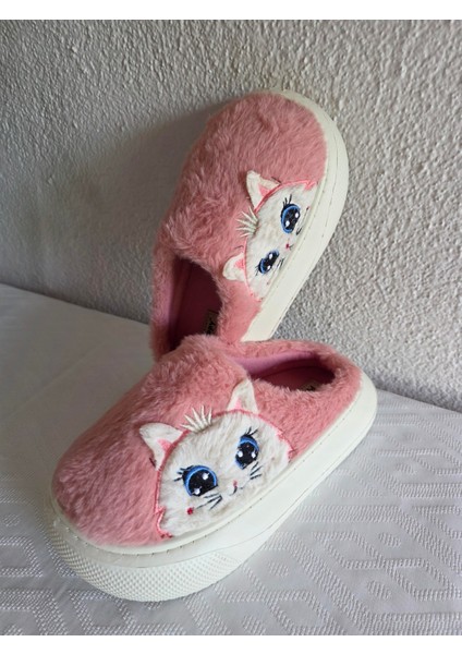 Kadın Kedili Peluş Rahat Ev Terliği 25BNT133 fiyatları