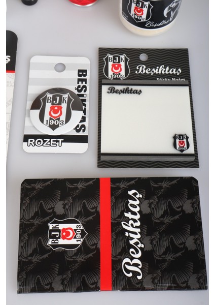 Dekomus Ile Beşiktaş Kartal Pençesi Kırtasiye Seti Post-It,oyun Hamuru,roket Silgi,aırpods Kalemtraş