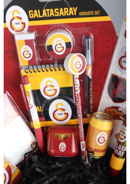Dekomus Gıft Box Özel Kutulu Galatasaray "aslanın Gücü" Kırtasiye Seti Post-It,3d Stıcker,uçlu Kalem,aırpods Kalemtraş indirimleri