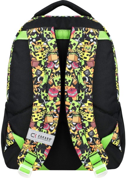 Lisanslı Mine Creepy Ilkokul Çantası Beslenme Çantası ve Kalemlik 3'lü Set modelleri