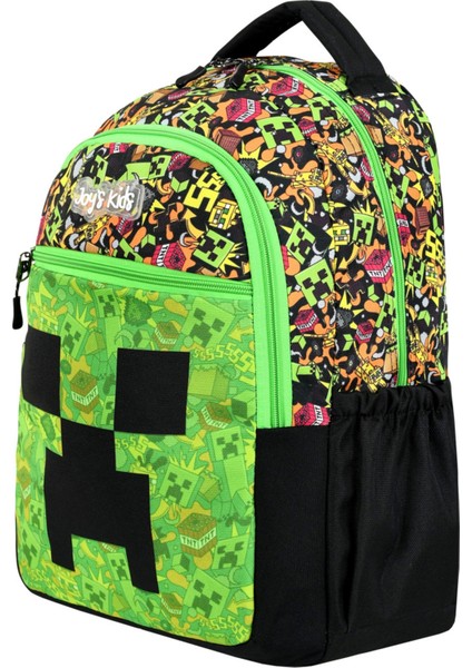 Lisanslı Mine Creepy Ilkokul Çantası Beslenme Çantası ve Kalemlik 3'lü Set fırsatları