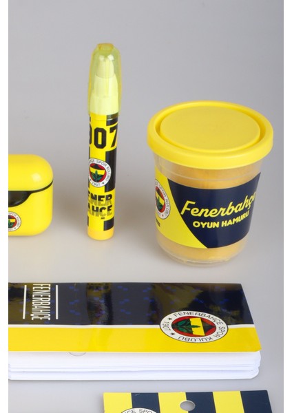 Dekomus Ile Fenerbahçe 1907 Kırtasiye Seti Post-It,oyun Hamuru,roket Silgi,aırpods Kalemtraş fiyatları