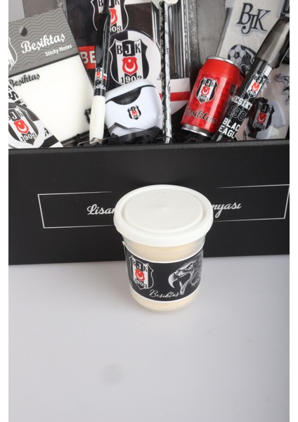 Dekomus Gıft Box Özel Kutulu Beşiktaş Kartal Gücü Kırtasiye Seti Uçlu Kalemi Roket Silgi,aırpods Kalemtraş