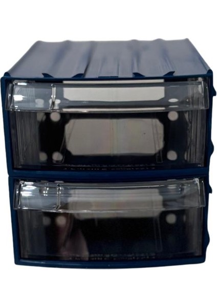 Plastik Çekmeceli Kutu 2 Çekmeceli 710-M