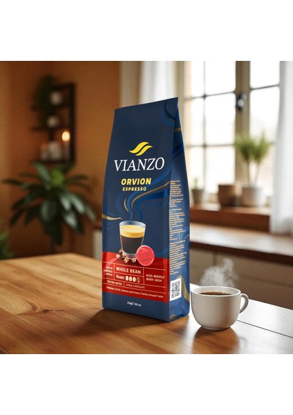 Orvion Espresso Çekirdek Kahve, Arabica 250 G indirimleri