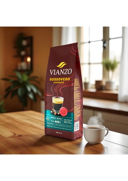 Rossovero Espresso Çekirdek Kahve, Arabica 250 G indirimleri