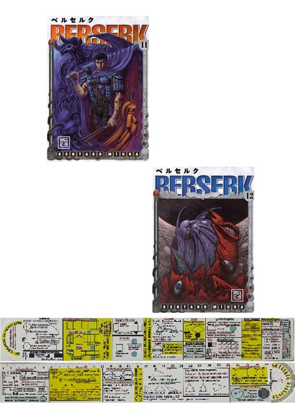 Berserk 11-12. Ciltler Manga Seti + Mat. Öğreten Cetvel
