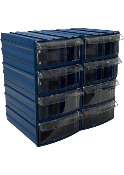 Plastik Çekmeceli Kutu 8 Çekmeceli 710-M
