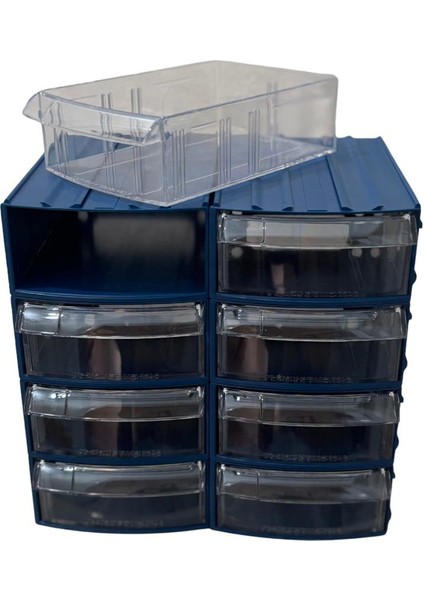 Plastik Çekmeceli Kutu 8 Çekmeceli 710-M fiyatları