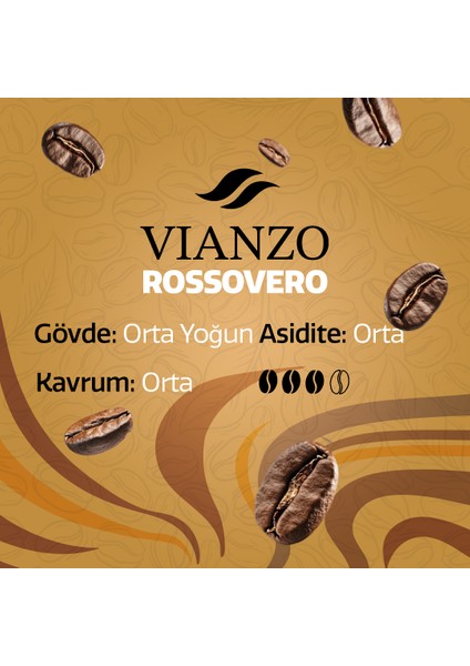 Rossovero Espresso Çekirdek Kahve, Arabica 1000 G modelleri