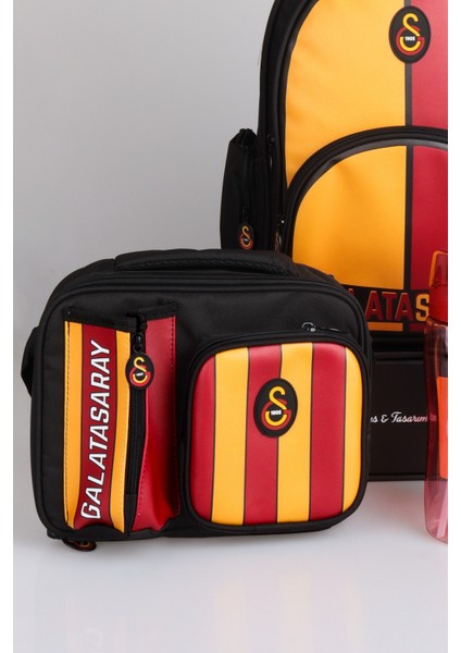 "dekomus Cep Defteri Hediyeli" Yeni Sezon Lisanslı Galatasaray Çubuklu Okul,3 Bölmeli Beslenme ve Kalem Çantası Ile 700 ml Matara,beslenme Kabı Seti modelleri
