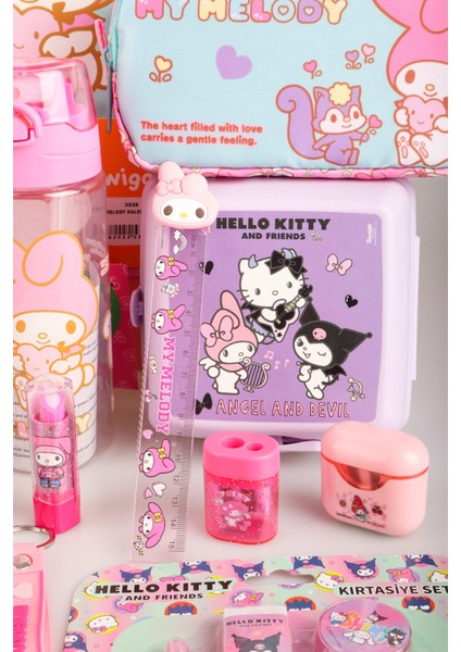 Dekomus Ile Yeni Sezon Lisanslı My Melody&best Frıends "melopınk Koleksiyonu" Full Kırtasiye Seti Okul,kalem ve Termoslu Beslenme Çantası Ile 500 ml Matara,beslenme Kutusu "dekomus Cep Defteri Hediyeli" modelleri