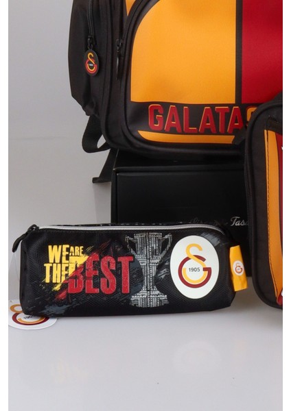 "dekomus Cep Defteri Hediyeli" Yeni Sezon Lisanslı Galatasaray Çubuklu Okul Çantası,3 Bölmeli Beslenme ve Kalem Çantası Seti fırsatları