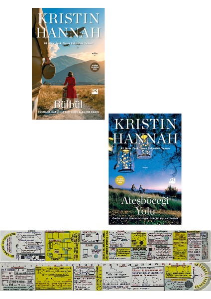 Kristin Hannah 2 Kitap Set / Bülbül - Ateşböceği Yolu + Mat. Öğreten Cetvel