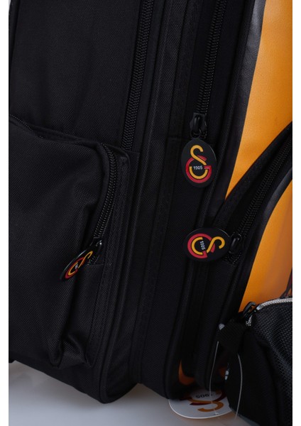 "dekomus Cep Defteri Hediyeli" Yeni Sezon Lisanslı Galatasaray Çubuklu Okul Çantası ve Kalem Çantası Seti