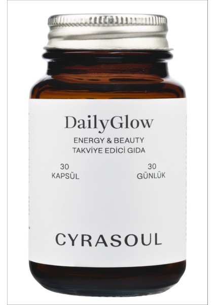 - DailyGlow MSM, Kırmızı Kore Ginsengi, Vitamin B3, Çinko, Manganez ve Selenyum İçeren Takviye Edici Gıda
