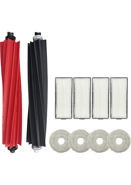 Roborock Q Revo Master Uyumlu 1 Ana Fırça 2 Yan Fırça 4 Filtre 4 Mop